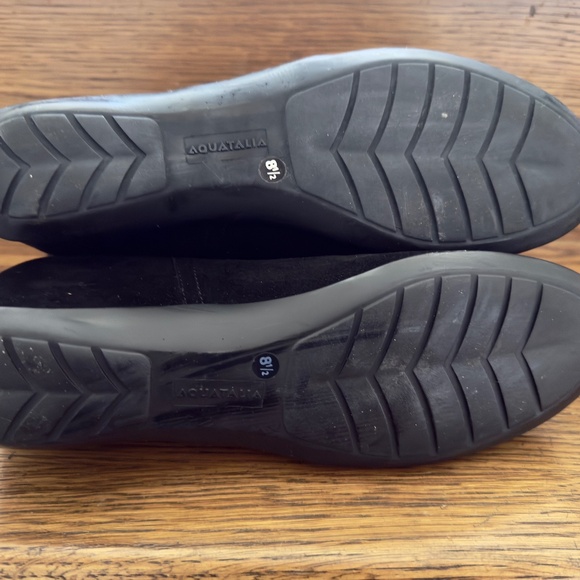 Aquatalia Wedge Ankle Boots Black Suede 8.5 NWOT - Picture 7 of 7